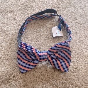 Saddlebred Pink and Blue Adjustable Bow Tie